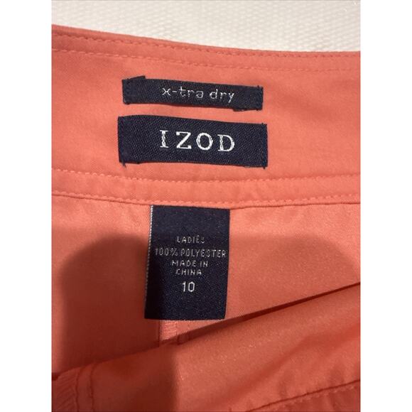 Women’s Izod Tennis golf skorts salmon pink Size 10 - Side Zipper - Picture 2 of 7